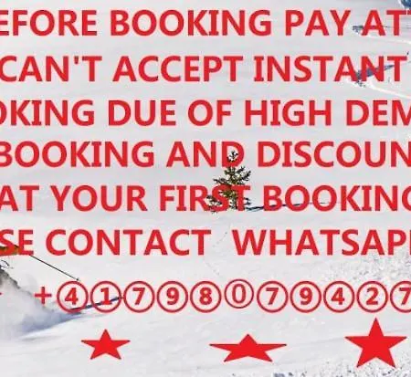 شقة Contact Us At What App - 0041-798-079-427 To Book!! 4bedroom Penthouse In Le Chalet D'adrien فيربير